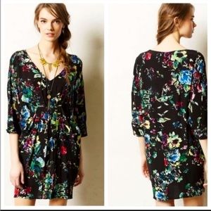 Anthropologie Maeve Medium Petal Palette Mini Dress